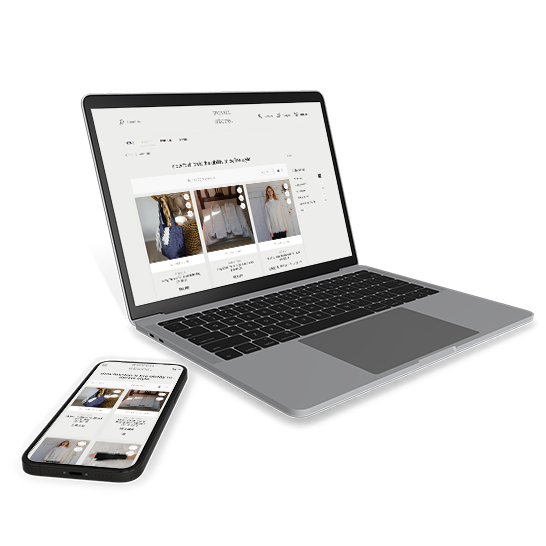 woven store website maintainance mockup